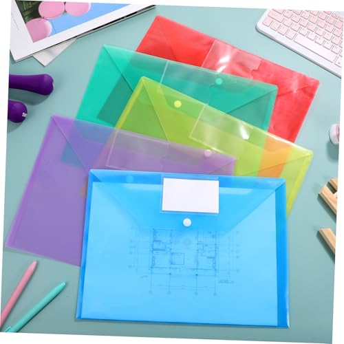 Pochettes plastiques A4 multicolores contre la perte de documents SHINEOFI - 6
