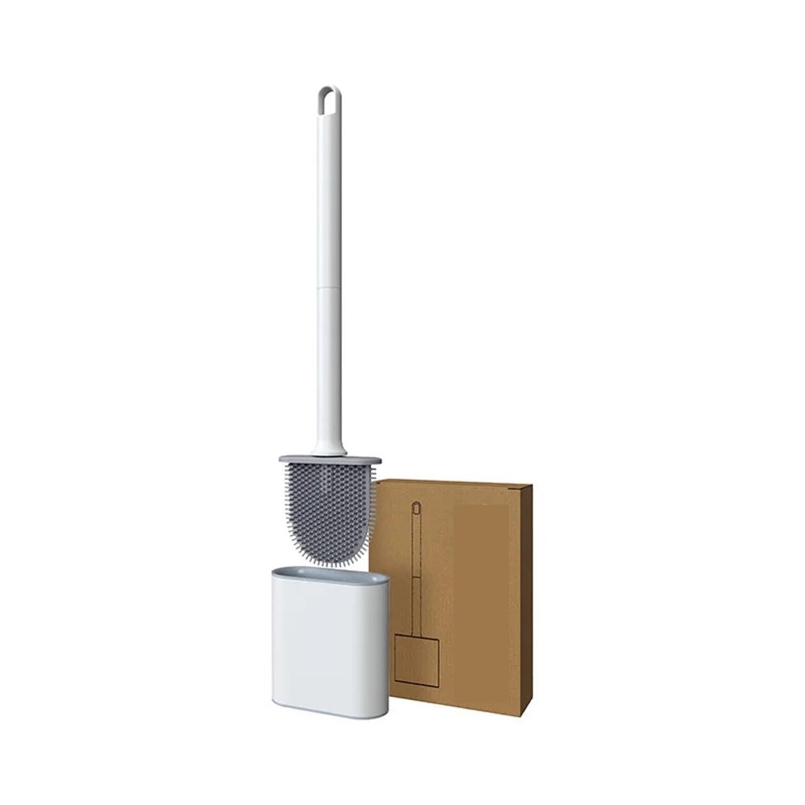 Ensemble de brosses de nettoyage en silicone et support mural de salle de bains