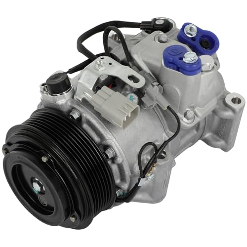 Image of SCITOO AC Compressor fit for Toyota Highlander 3.5L 2008 2009 | Fast Cooling, Ultra Low Noise (≤72 dB)Air Conditioner Compressor with Clutch, Easy Installation, 157323 158323 4711615