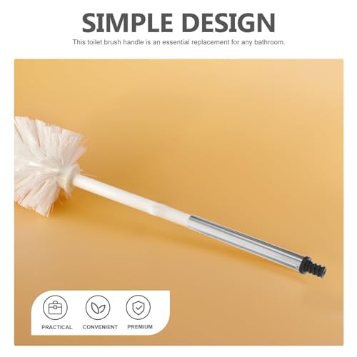 Image of Toilet Brush Adapters: 2pcs Toilet Brush Handle Replacement Drill Scrub Brush Adapter Toilet Brush Handle Screw Connector Wand for Bathroom