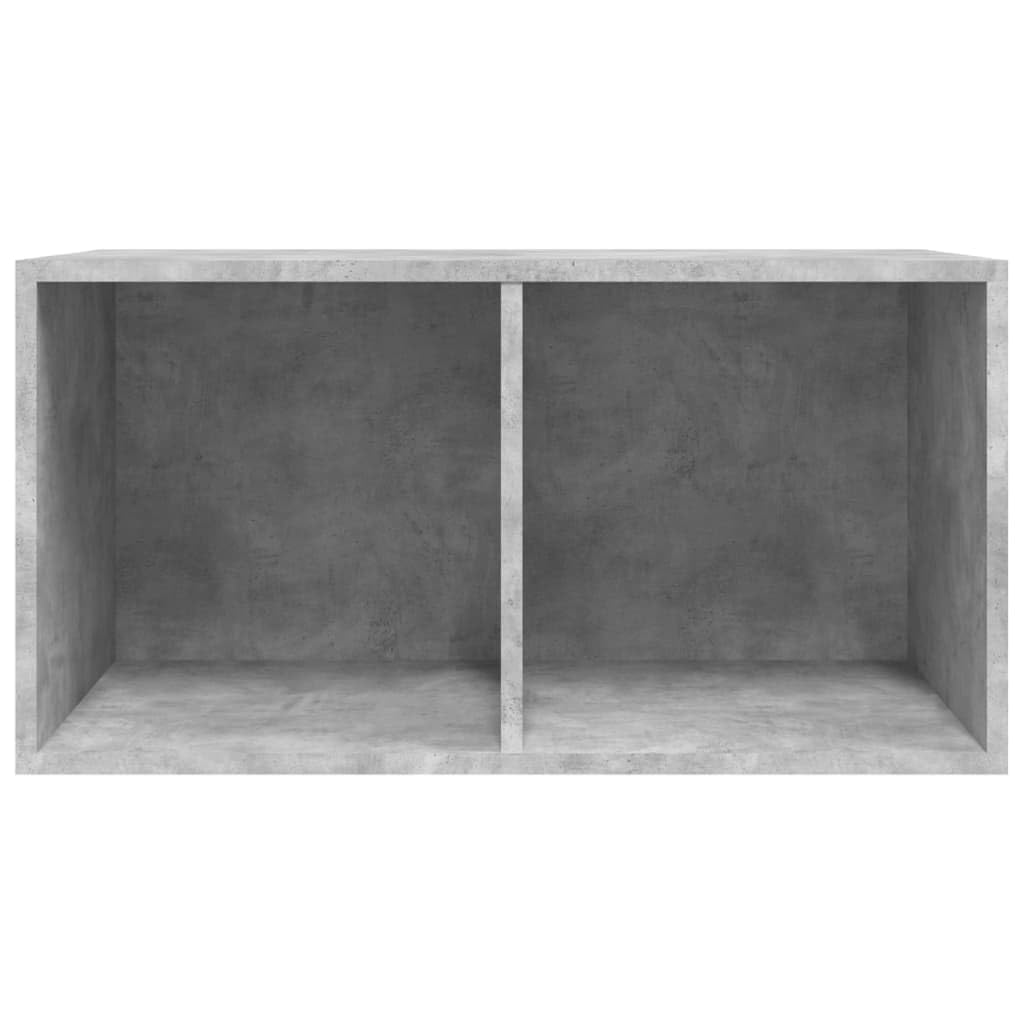 Scatola portaoggetti per dischi in legno, 71 x 34 x 36 cm, con 2 scomparti per vinile e accessori, versatile come scatola per il trasporto, scaffale