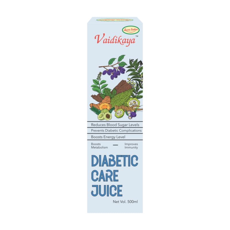 Vaidikaya Diabetic Care Juice 500ml | Natural Juice for Diabetes Management | Helps Reduce Blood Sugar, Boost Energy & Immunity | Ayurvedic Sugar Control Drink