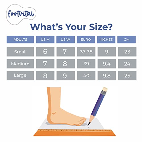 Footvital Memory Foam Shoe Insoles Comfortable Insoles Supports Heel & Arch Absorbs Foot Sweat & Moisture Ultra Soft Cushioned Lightweight Durable Washable Pads for Men & Women Black (2 Pair)(Size-6)