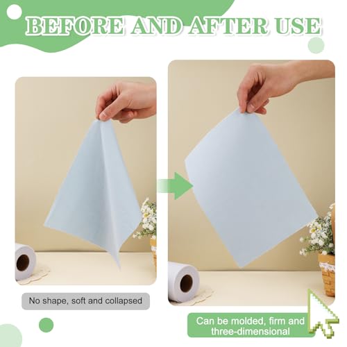 image for JUPEAN Medium Weight Interfacing Fabric for Sewing: White 11.6