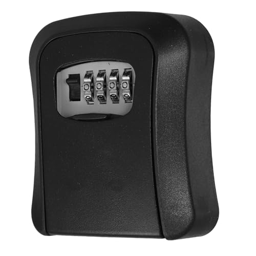 STOBOK 1 Juego De Caja De Almacenamiento De Llaves Impermeable para Montaje En Pared con Cerradura De Combinación De 4 Dígitos para Uso En Exteriores Llave De Gran Capacidad para Llaves