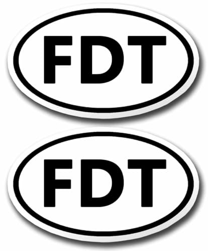 2 Pack FDT Donald Trump Sticker Anti Trump Car Magnet Auto Truck Fridge Magnetic Decal Bumper Magnet