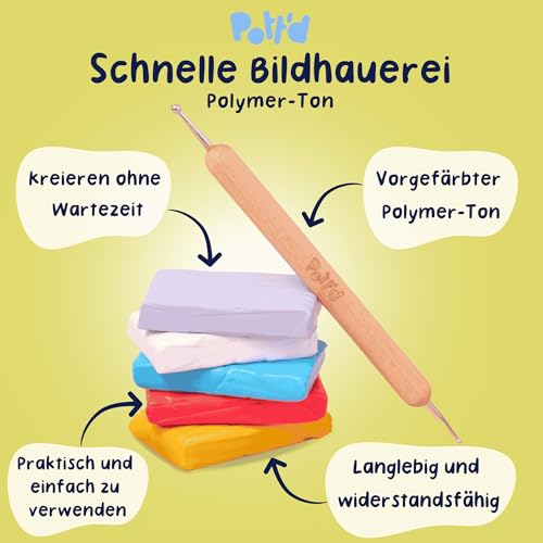 Kit argile polymère débutant pour fabriquer des breloques de sac DIY - 6