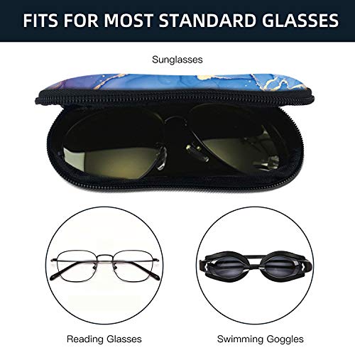 Image of Sunglasses Soft Case with Carabiner Ultra Light Neoprene Zipper Glasses Case
