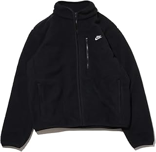 [ナイキ] スポーツウェア クラブ フリース ジャケット ハイパイル ボア フルジップ 防寒 アウター カジュアル トレーニング ジム フィットネス ストリート ゆったり 暖か ポケット付き 長袖 ブラック グリーン メンズ 国内正規品