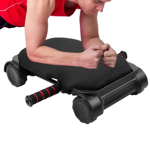 Rodillo de rueda abdominal - 4 ruedas ab entrenador, rodillo abs rebote, dispositivo de soporte de estante | alta estabilidad equipo de entrenamiento estructura duradera, entrenamiento de fuerza