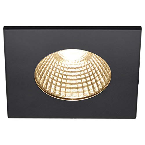 SLV PATTA-I, LED Outdoor Deckeneinbauleuchte, eckig DL IP65 schwarz 1800-3000K