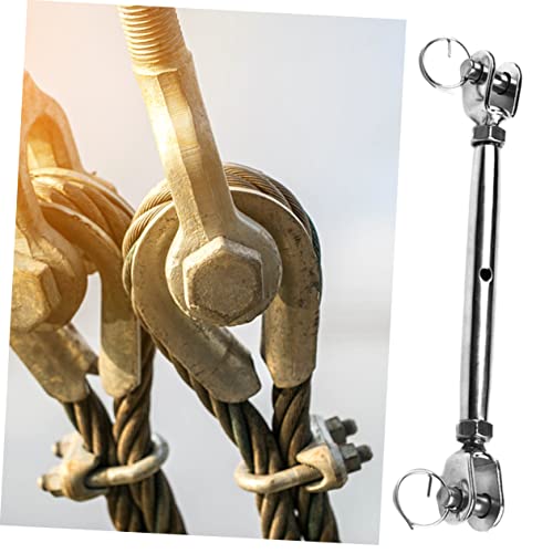 2 piezas de tensor para cables de acero inoxidable para uso industrial y náutico, ajuste seguro y resistente miniatura 4