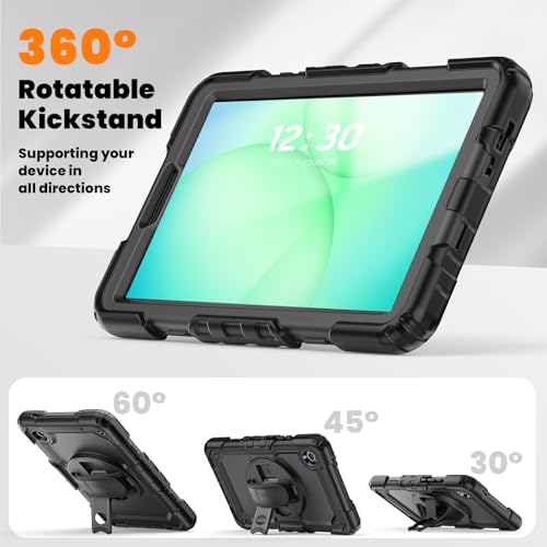 Protection Samsung Galaxy Tab A9+ Plus 11" rotative avec porte-crayon