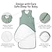 BubblePanda Rayon Made from Bamboo Sleep Sack 6-12 Months 1.0 Tog Soft Toddler Sleeping Sack for Babies 2-Way Zipper Baby Wearable Blanket