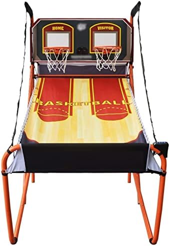 LIROMA Electronic Scoring Basketball Hoop with Scoreboard and 5 Basketballs and Pump for 2 Players with 8 Game Modes Home Entertainment Basketball Game Arcade Table Games