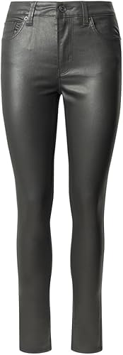 Pepe Jeans Skinny Jeans MW Regent, Negro (Denim-9oa), 24W / 30L para Mujer