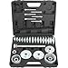 Produktbild TECPO Radlager-Werkzeug Satz 34-tlg Radlager Abzieher, passend für VW T5 AUDI BMW FORD, Druckplatten Ø 55101 mm, Adapter Trittplatten, Spindel SW 38, Radnaben Lager Abzieher, universell einsetzbar