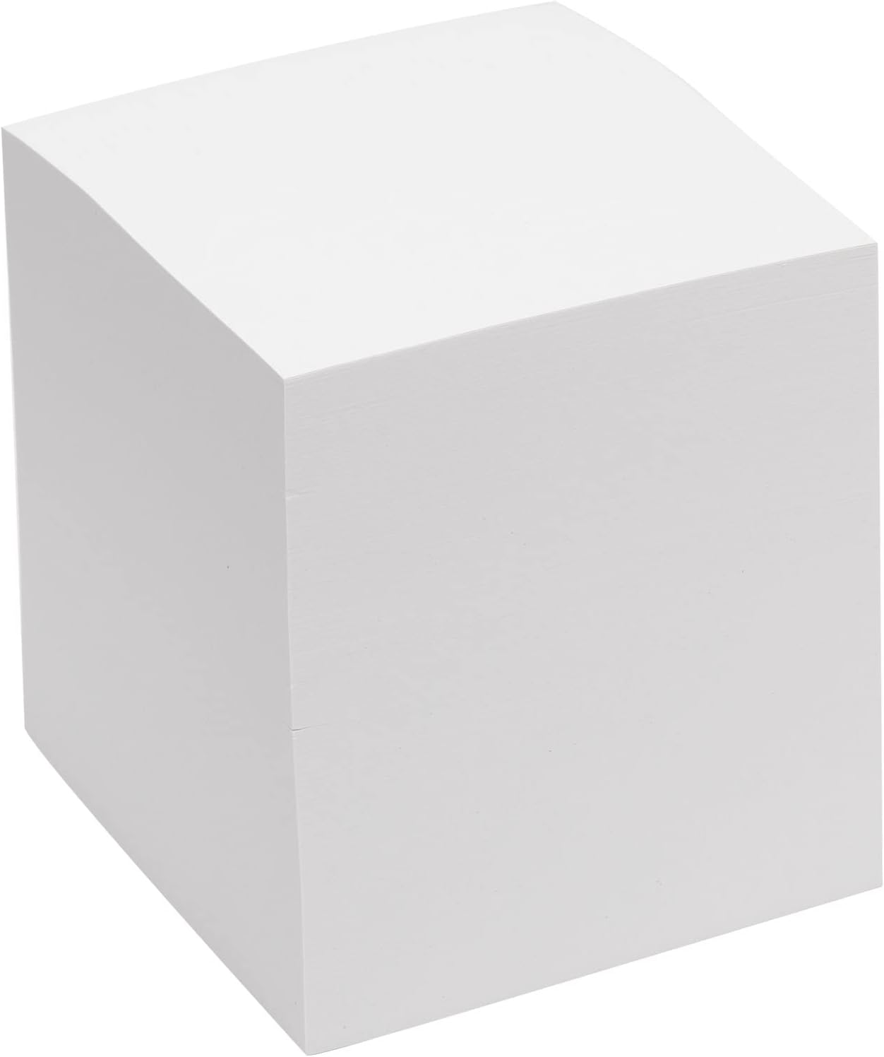 EARTHCUBE Blank White 3.5 Inch Note Cube (Not Sticky) Made in USA (Paper US or CAN) 100% Recycled 700 Tear-off Pages (Not Loose) 'Imagine'