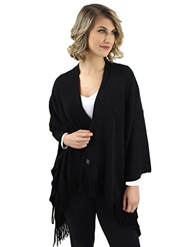 Luxury Divas Ultra Soft Knit Poncho Shawl2