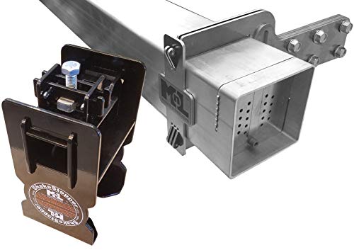 Mount-n-Lock Heavy-HAUL'R Aluminum No-Weld RV Replacement Bumper Kit (5.3in x 5.3in, 94in Length + Hitch)