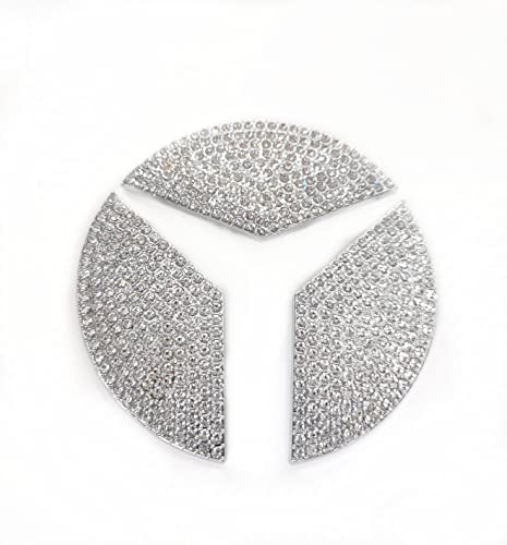 Image of Bling Accessories Car Logo Decal Fit for Mercedes Benz A C E Class GLA GLB CLA GLC GLE Sign Stickers (Style C)