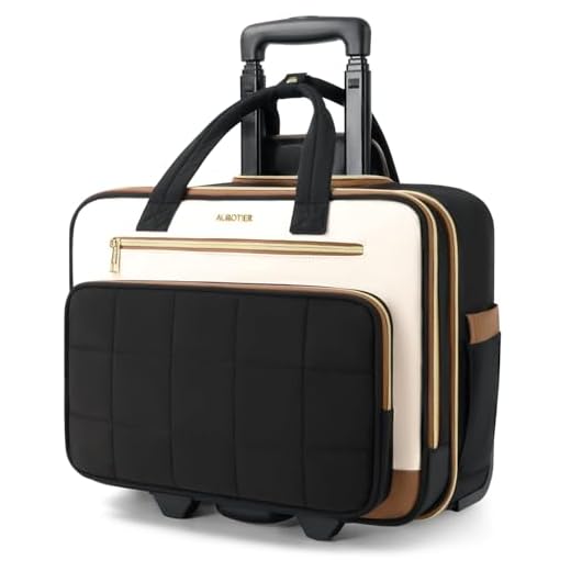 Stylish Rolling Puffer Laptop Bag