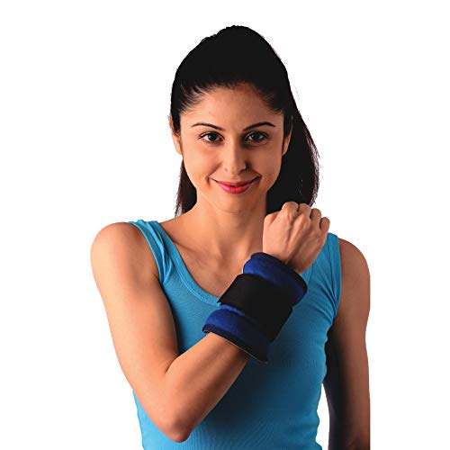 Vissco Weight Cuff 5 Kg | Place on Wrist or Ankle for Jogging-Aerobics-Toning-Cardio-Glutes-Rehabilitation – Cycling – Exercise – Home Gym – Fitness Cuff Ideal For Men and Women – Universal (Blue)