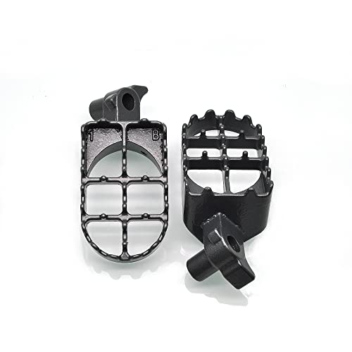 Mzs Dirt Bike Foot Pegs, Heavy Duty Motocross Footpeg Mx Footrest Rest Pedal Alloy Steel Gray Compatible With Yz65 Yz85 Yz125 Yz250 Yz250F Yz125X Yz250X Yz426F Yz450F Yz450Fx Yz250Fx Wr250F Wr450F #TOP5