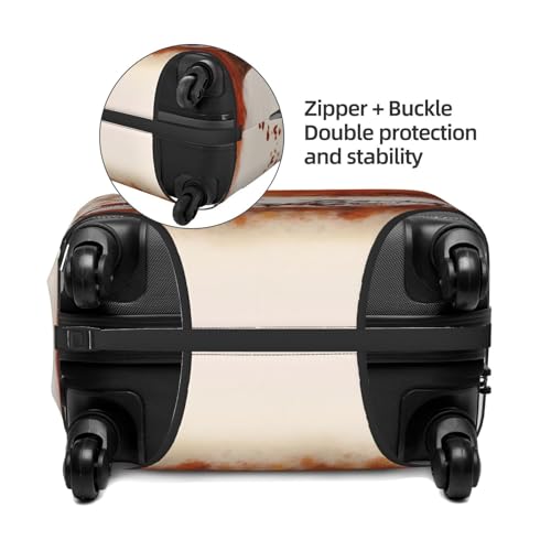 Autumn Tree With Aged Old Bike Print Luggage Suitcase Covers Elastic Washable Luggage Protector Luggage Covers For Suitcase4