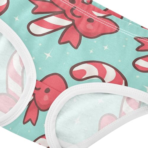 Girls' Sport Panties Organic Underwear for Girls Candy Cane4