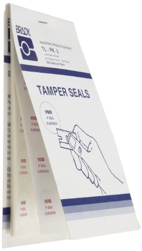 Joints ronds en vinyle Brady TL-PK-3 inviolables rouges et blancs de 2 cm
