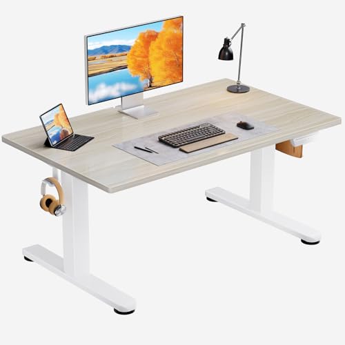 ErGear 40 X 24 Inch Low Height Electric Standing Desk for Kids Natural