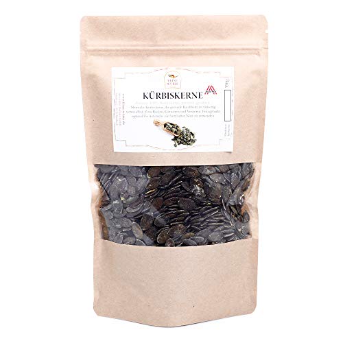 Steirische Kürbiskerne geröstet & gesalzen für Vegetarier geeignet | Eiweißreich und vegan | 350g