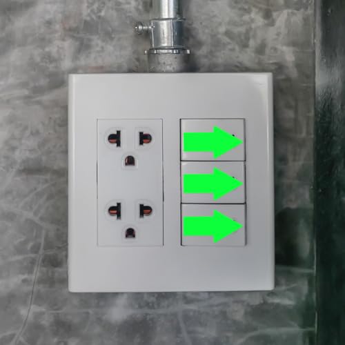 Pegatinas de flecha luminosas autoadhesivas efecto noche 50 uds para hogar y eventos 6