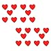 Stickers Adhésifs de Coeur Rouge en Bois: Petits Embellissements de Coeur 200Pcs pour Mariage Bricolage Art Artisanat Carte Étiquettes Tags Enfants Adultes Valentin