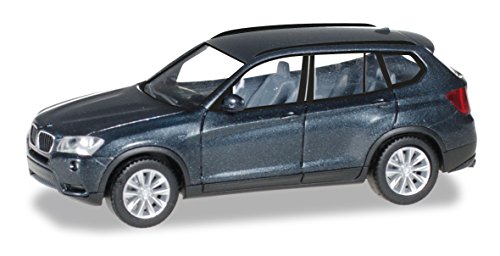 Preisvergleich Produktbild herpa 034630-003 BMW X3 Fahrzeug, saphirschwarz metallic / Saphir Black metallic