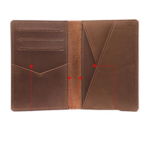 Men's Wallet Men's Light Luxury Business Retro Wallet for Party，Travel(BrownB)4