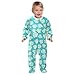 Emelivor Sea Shells Blue Newborn Baby One-Piece Sleepers Cotton Sleepwear Outfits for Girl Boy Kids