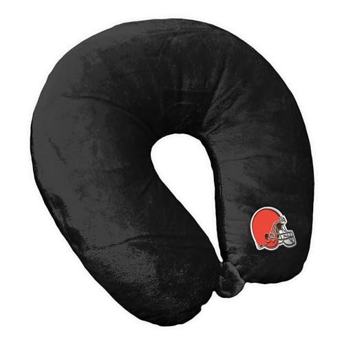 Northwest NFL Cleveland Browns Neck Pillow, 12" x 13", Black