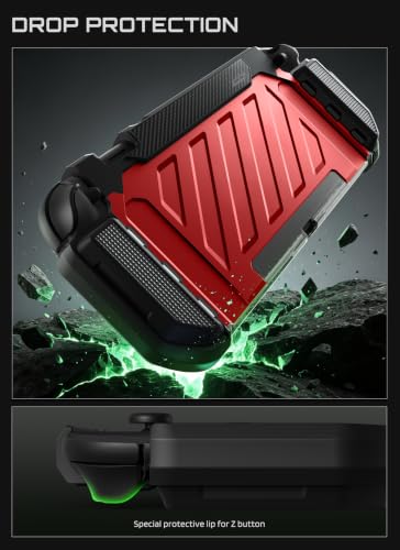 Image of SUPCASE Unicorn Beetle Pro Case for Nintendo Switch 2 2025, [Military-Grade Protection] [Joy Con Remove Friendly] Dockable Integrated Cover Accessories Compatible with Switch 2, Ruddy