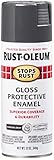 Rust-Oleum 7784830 Stops Rust Spray Paint, 12-Ounce, Gloss Charcoal Gray