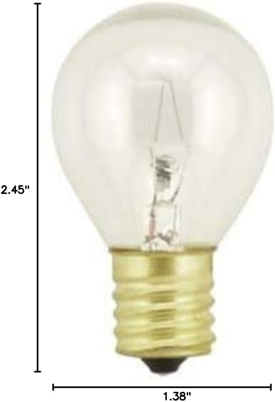 ABE (5pack) S11 HIGH INTENSITY 25-WATT 120V LAVA LAMP 25W LIGHT BULB E17 INT. BASE CLEAR