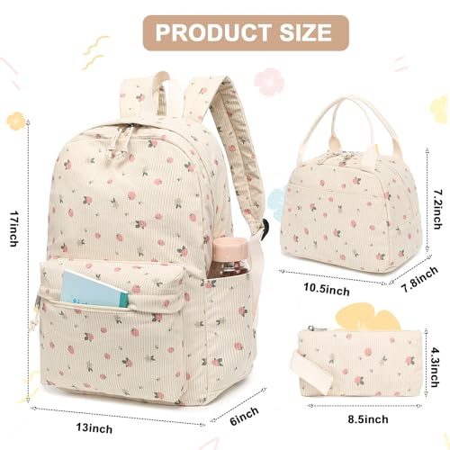Image of Girls Backpack for Kids Elementary Bookbag Girly School bag Children Laptop Bag