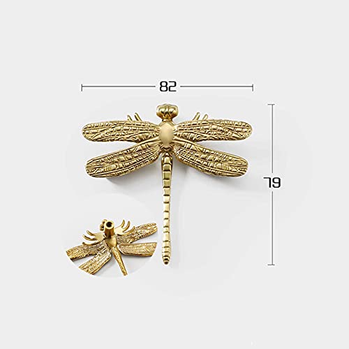 Boutons dorés libellule en laiton pour relooker une commode - 3