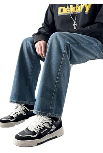 Jeans Pants Trousers Denim Simple Loose and Comfortable for Men Women Washed Retro Urban Daily Commuting Casual3