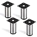 SO-TECH® Set de 4 Pied de meuble"Lukas" Ø 42 mm Pied d'armoire Hauteur ajustable Acier affiné Hauteur 100 mm