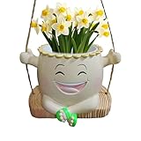 Cadeau Sentimental et Personnalisé: Fonctionnant comme un pot de s style compagnon, ce pot de tête pour extérieures est idéal pour la Fête des Mères ou comme présent pour remercier un enseignant. Il apporte et une touche personnelle aux jardins et maisons.