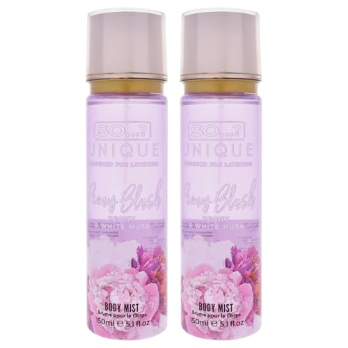 Image of Unique Body Mist - Peony Blush by So? for Women - 5.1 oz Body Mist - Pack of 2
