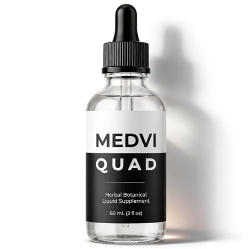 Medvi Quad Liquid Drops for Man - Maca Root, Ginseng, Thin Leaf and Other Formula, Daily Energy Support