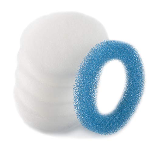 LTWHOME Fein und Blau Filterschwamm Passend für Eheim 2616320 Ecco Pro 130/200 / 300(1 Blau + 4 Weiß) LTWHOME Fein und Blau Filterschwamm Passend für Eheim 2616320 Ecco Pro 130/200 / 300(1 Blau + 4 Weiß)